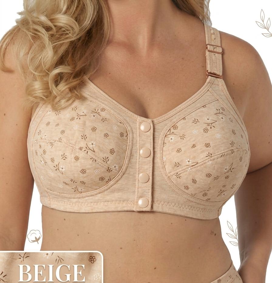 Button Style Cotton Bra – Soft & Comfortable