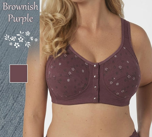 Button Style Cotton Bra – Soft & Comfortable
