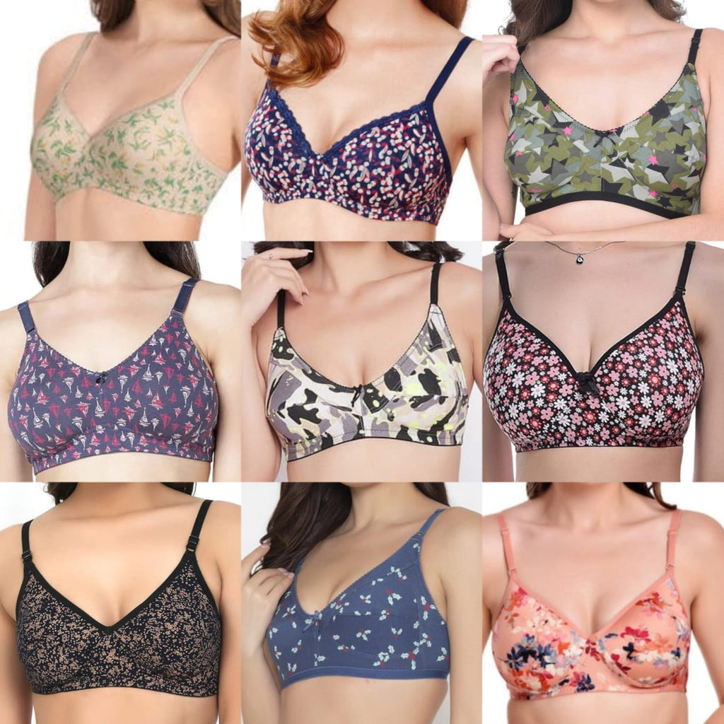 Pack of 3 Cotton Random Bra